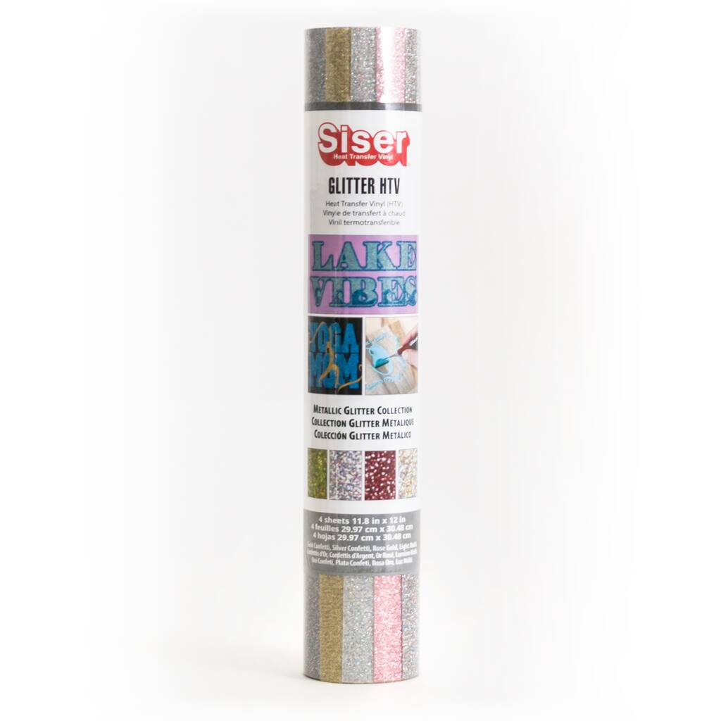 Find The Siser Glitter Heat Transfer Vinyl Sampler Metallic At Michaels